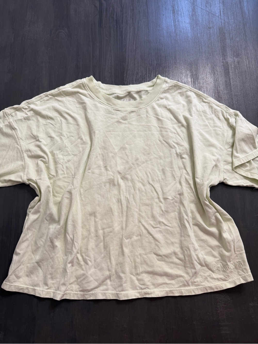 Calvin Klein Performance Oversized T-Shirt Yellow Green XL